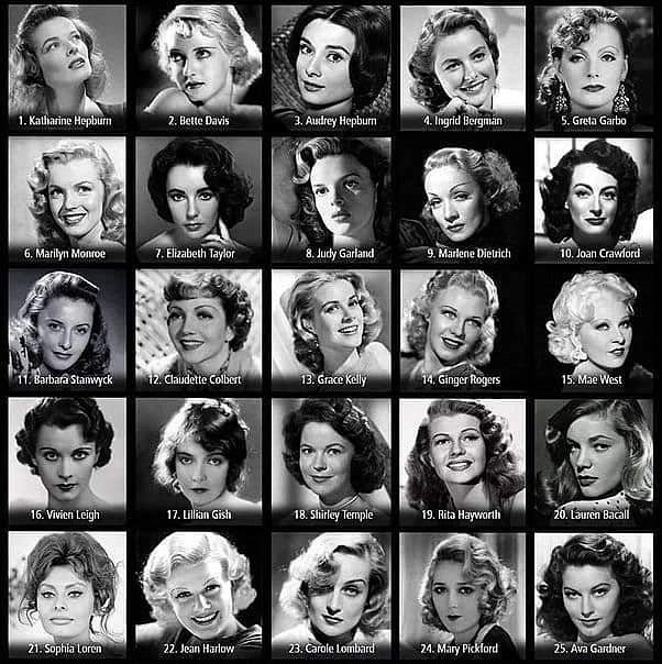 25 Atrizes clássicas da Era de Ouro de&nbsp;Hollywood